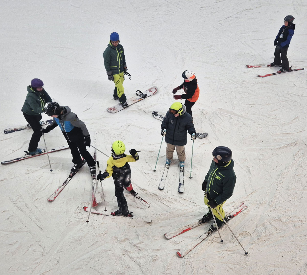 Skilympics op de piste